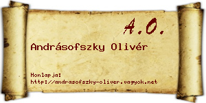 Andrásofszky Olivér névjegykártya